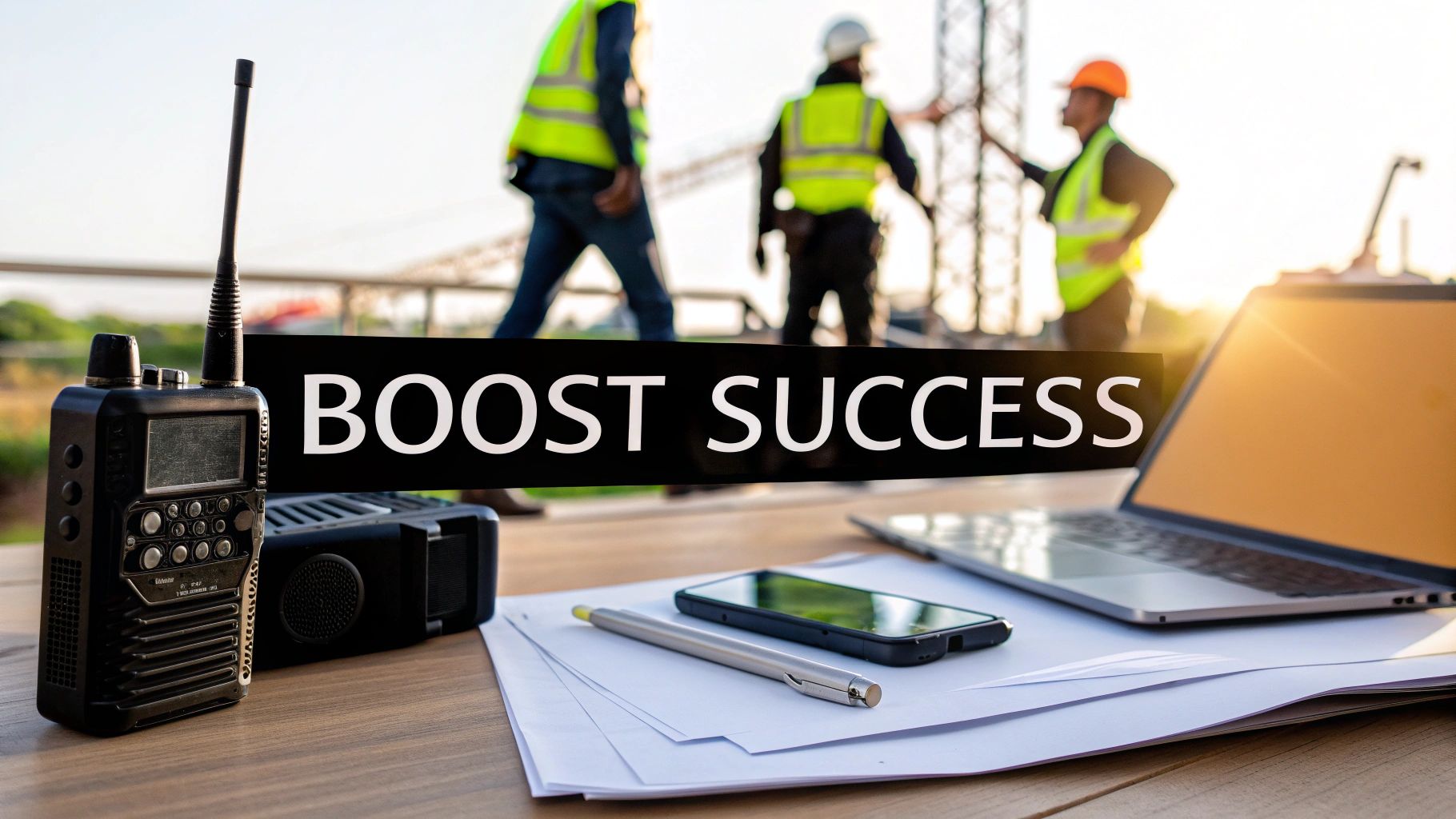 Collection of boosting business success through improved communication in a gallery layout